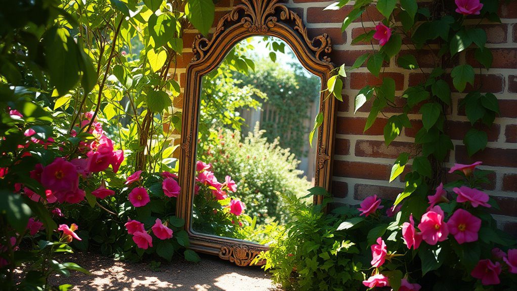 reflective nature garden mirrors