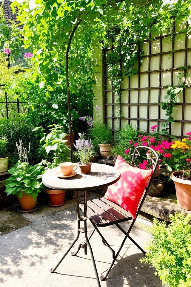 relaxing outdoor seating retreat