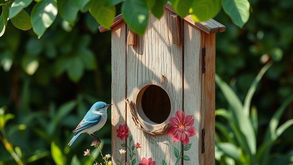 repurposed door birdhouses creation