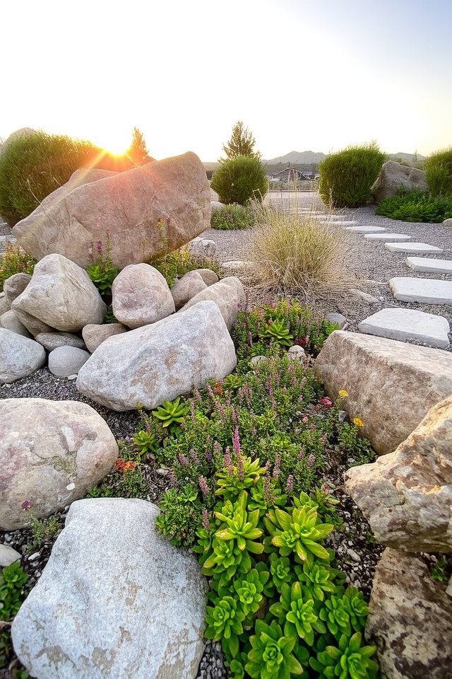 rock garden aesthetic beauty