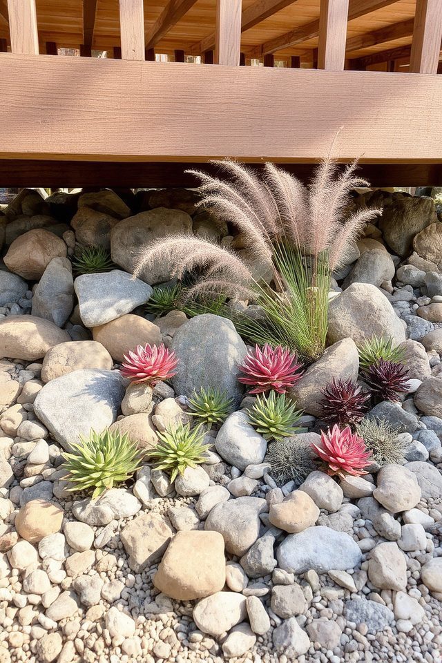 rock garden low maintenance design