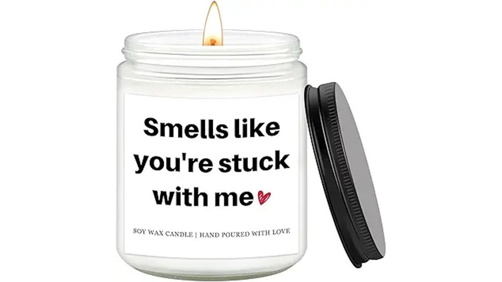 romantic scented gift candle