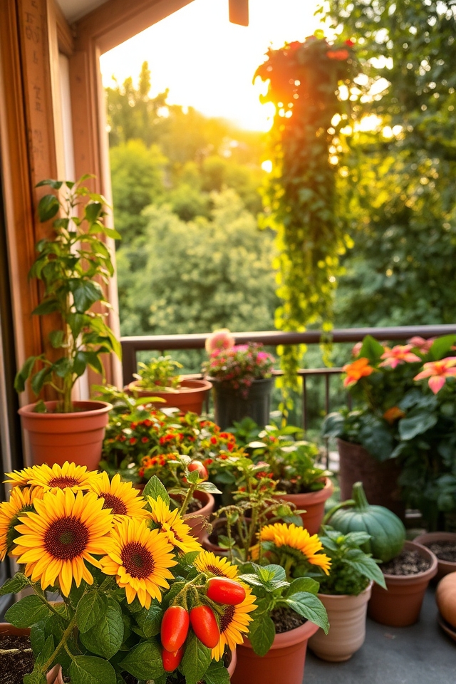 rotating seasonal plantings