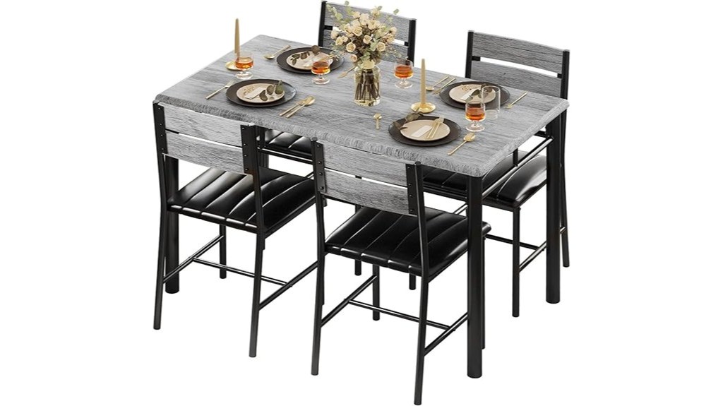 rustic dining table set