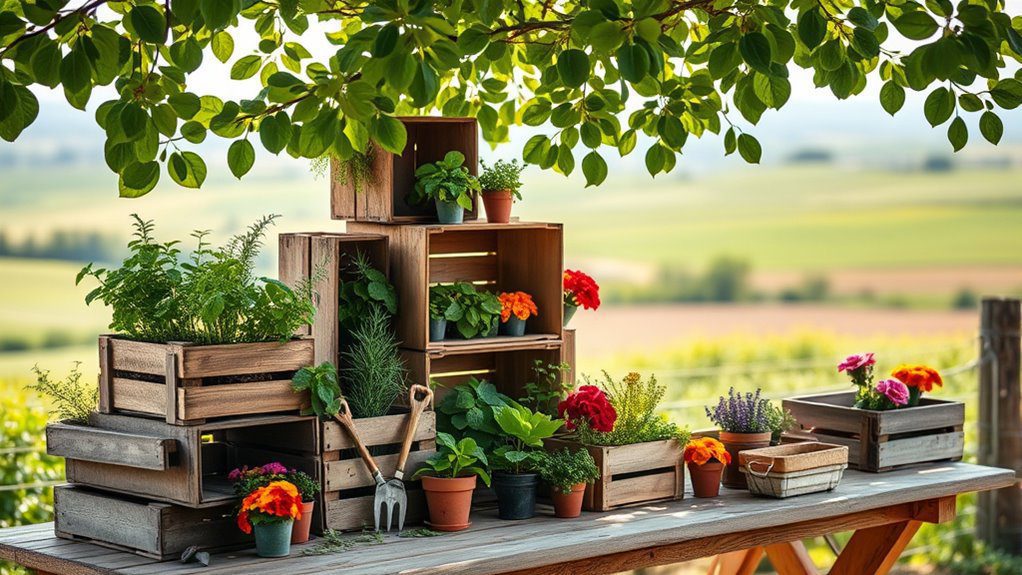 rustic garden storage solutions
