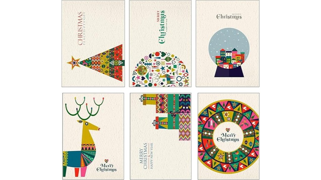 scandinavian recycled christmas cards