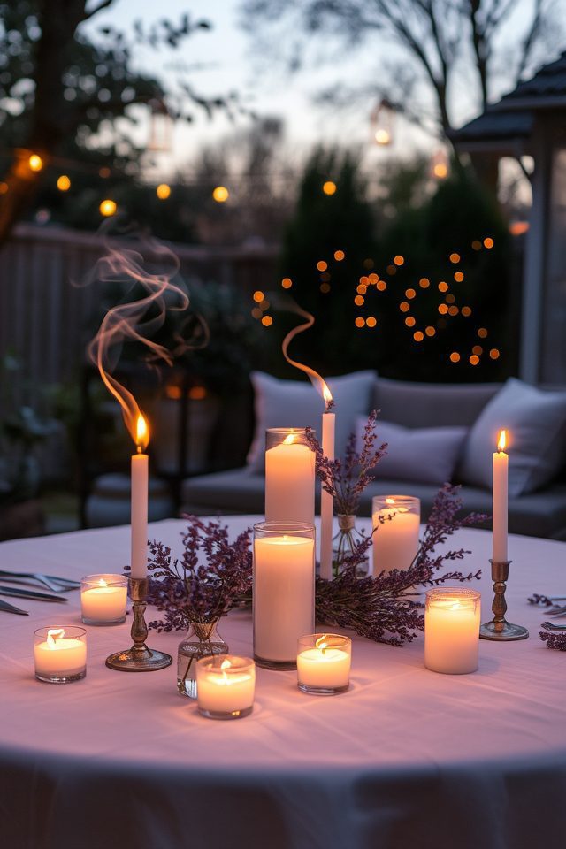 scented candles enhance relaxation