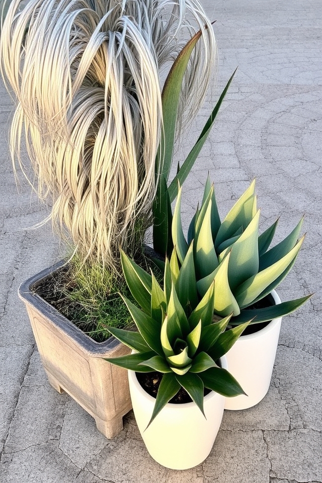 sculptural plant arrangements