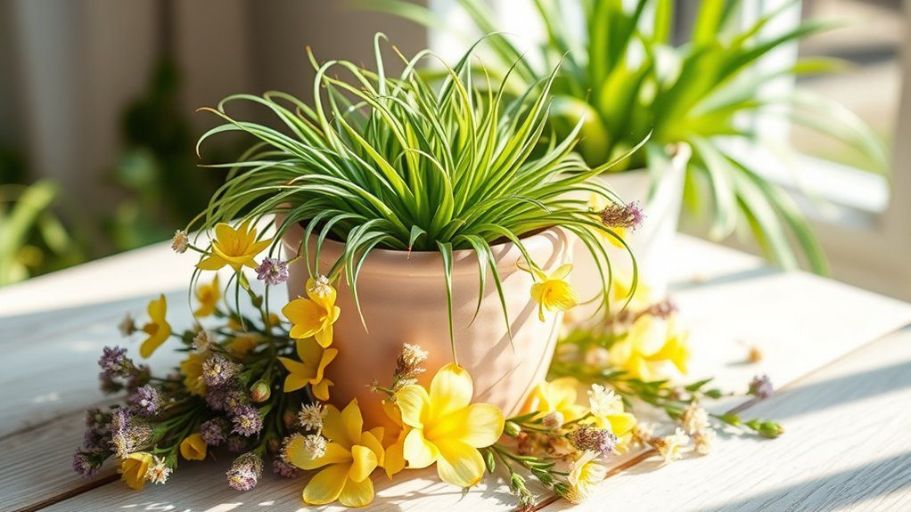 seasonal air plant displays