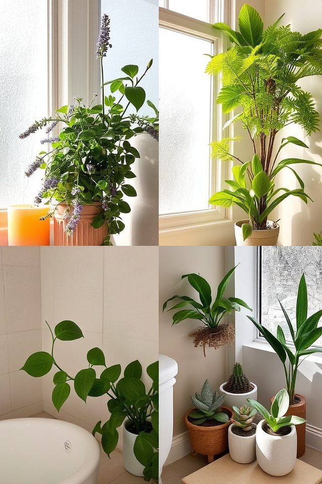 seasonal bathroom plant rotation