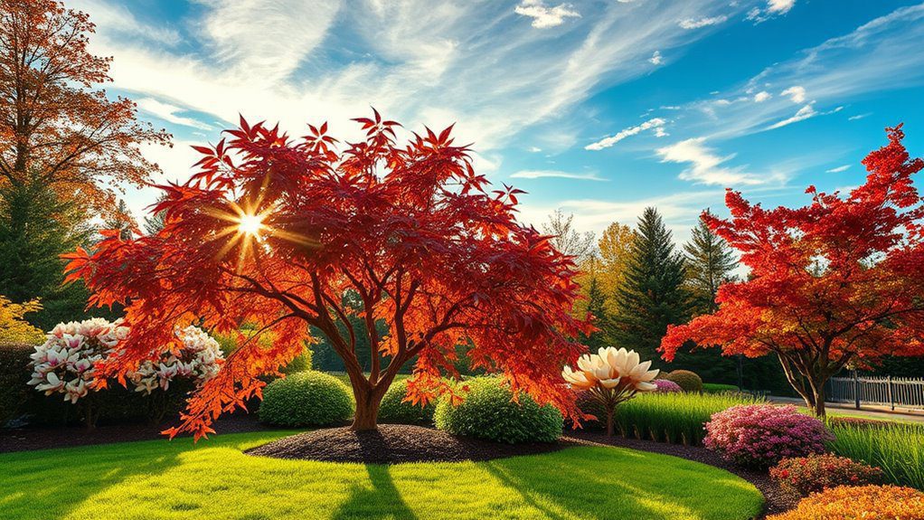 seasonal color in landscape