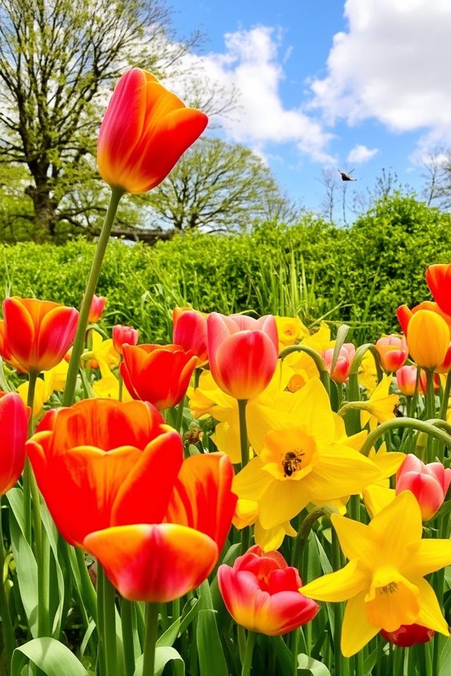 seasonal floral bank landscapes