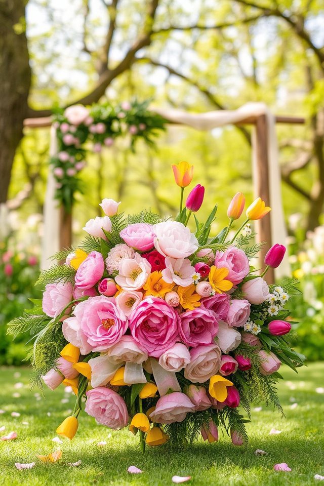 seasonal floral wedding decor