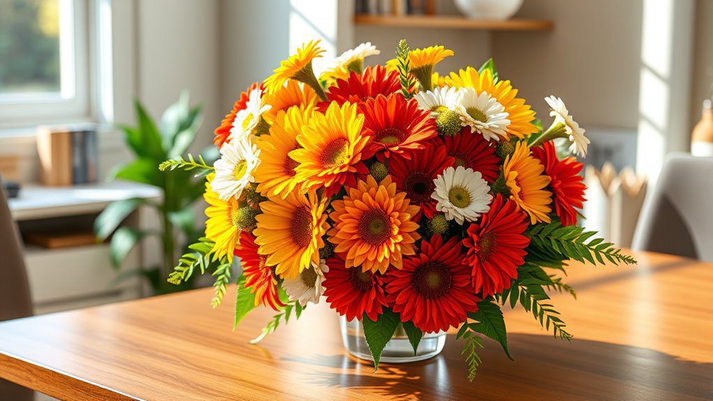 seasonal flower bouquet colors