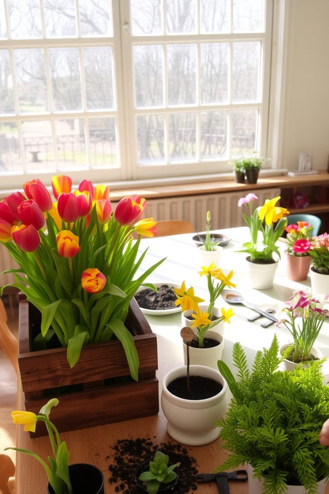 seasonal flowering plant displays