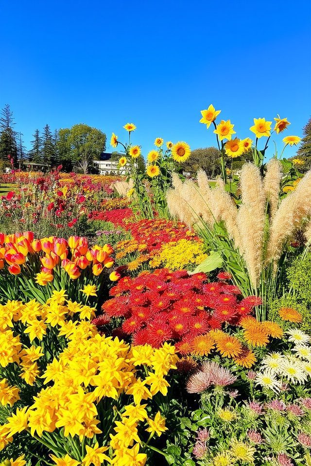 seasonal garden plant displays