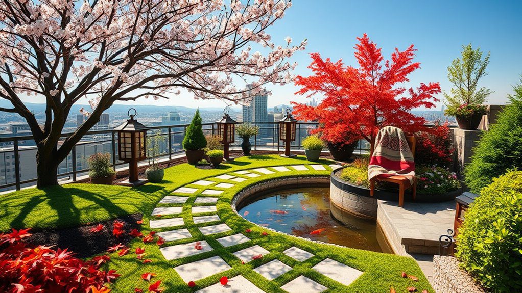 seasonal japanese garden transformation