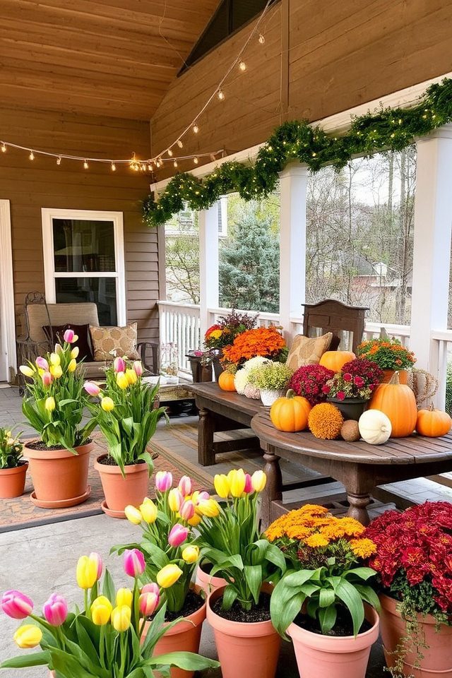 seasonal patio decorative display
