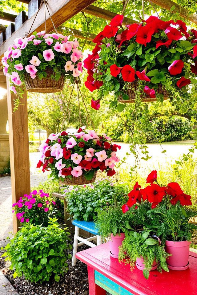 seasonal plant hanging displays