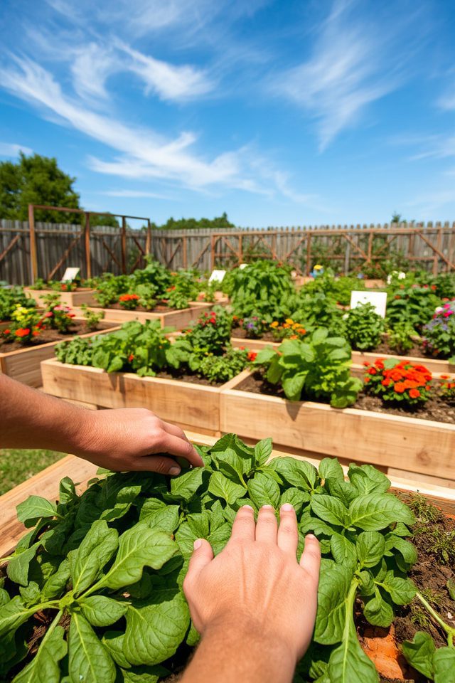 senior friendly square foot gardening
