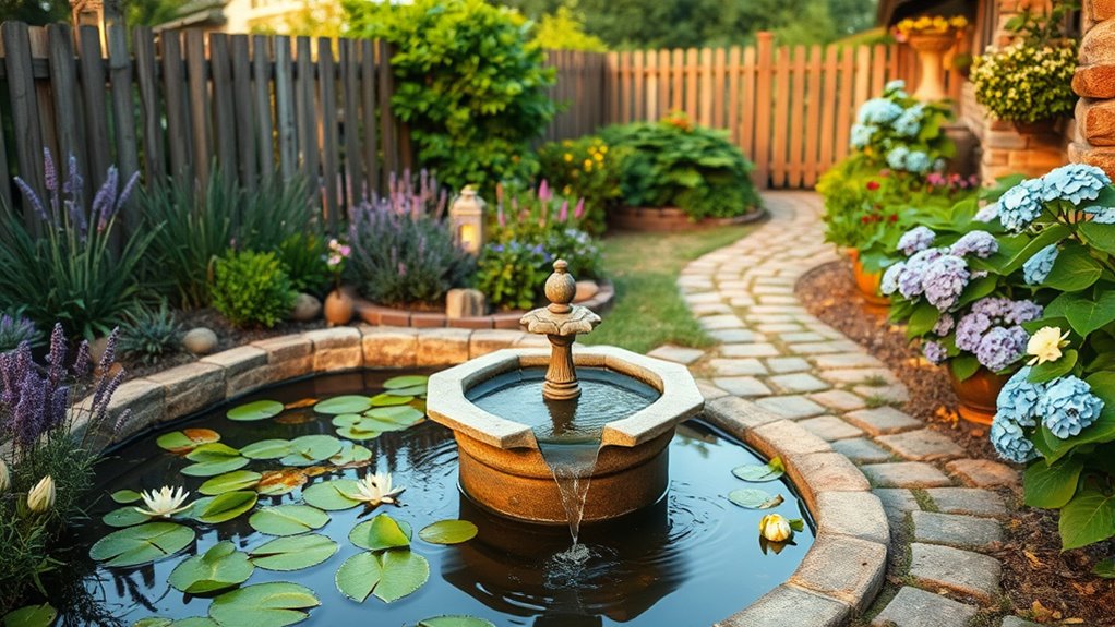 serene backyard water features