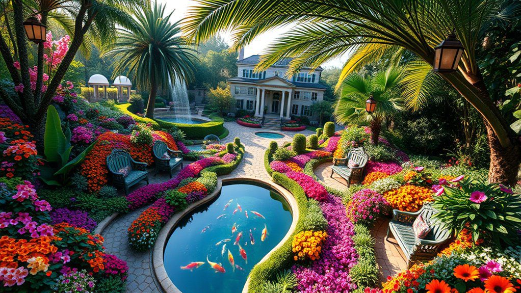 serene botanical garden sanctuary