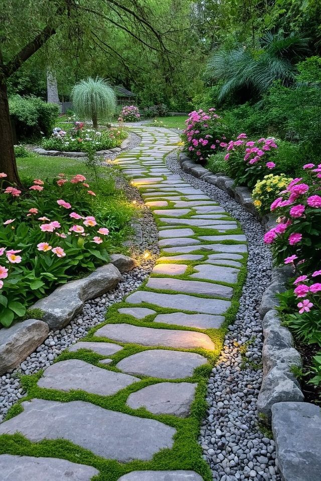serene garden pathway design