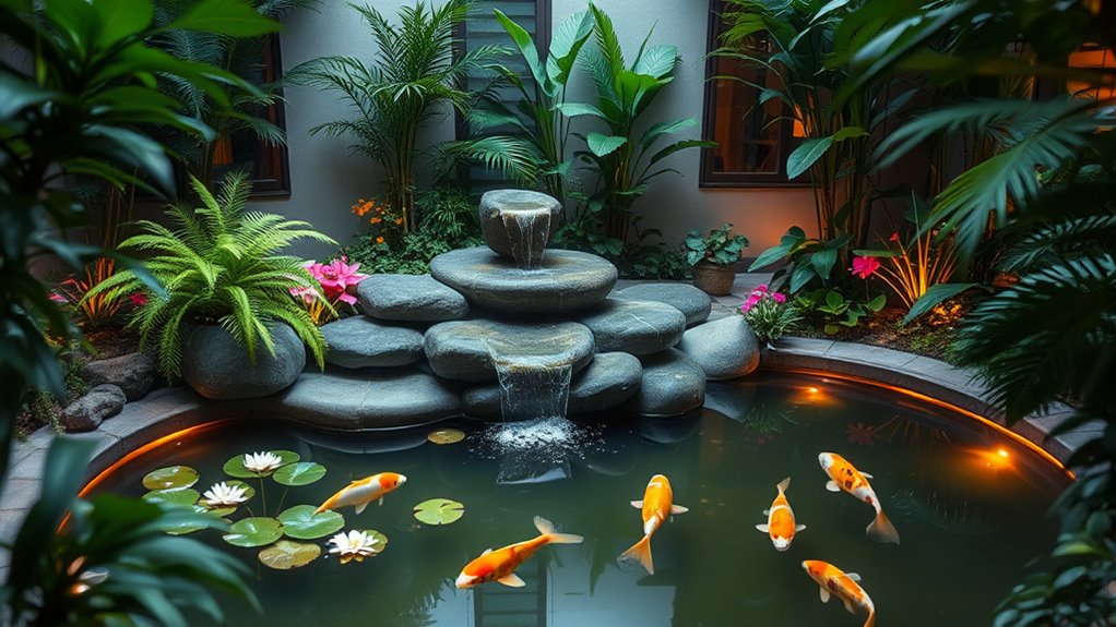 serene indoor water features