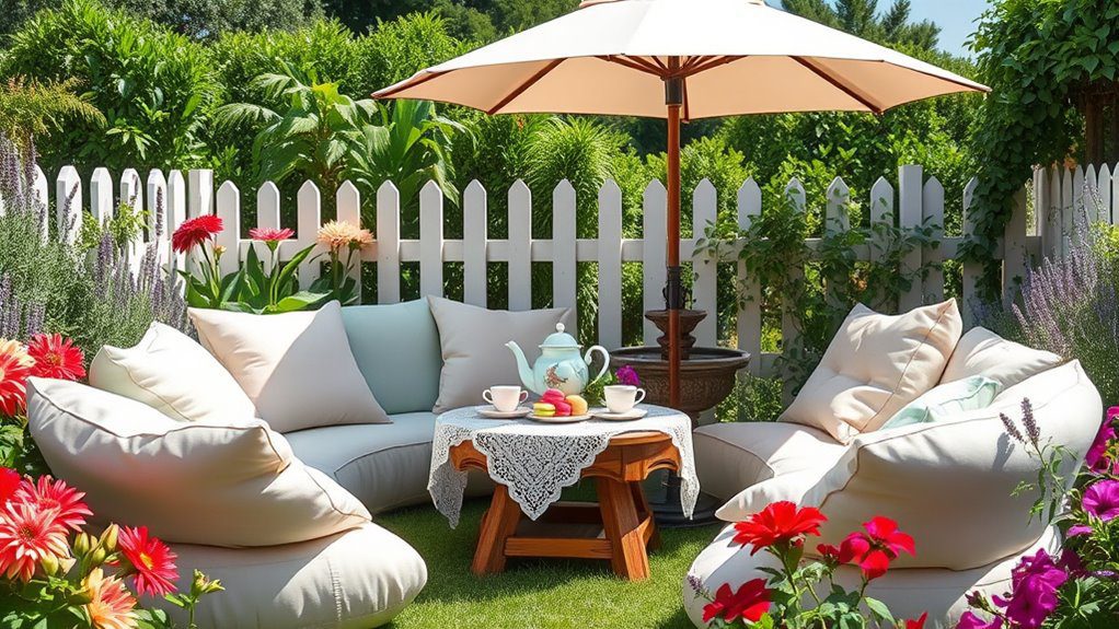 serene outdoor relaxation space