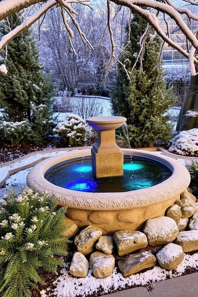 serene seasonal water feature