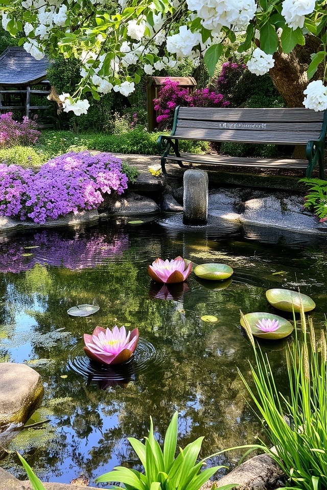 serene water feature oasis