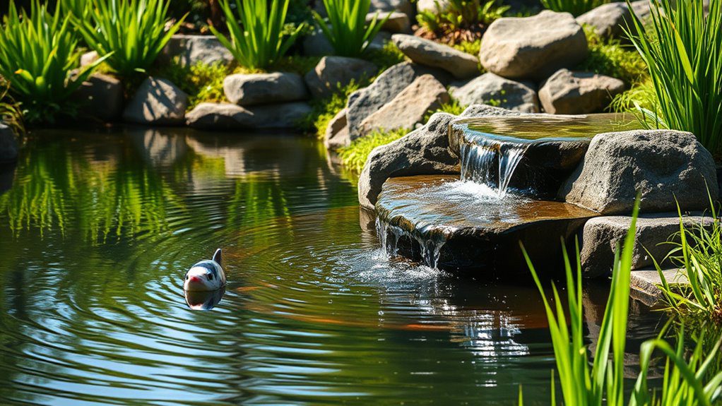 serene water garden elements