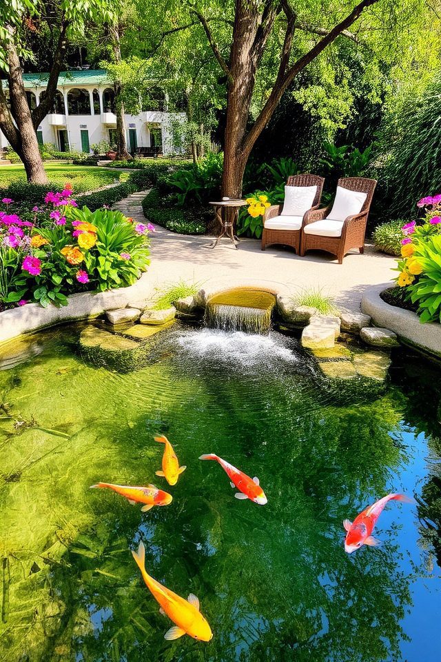 serene water garden retreat