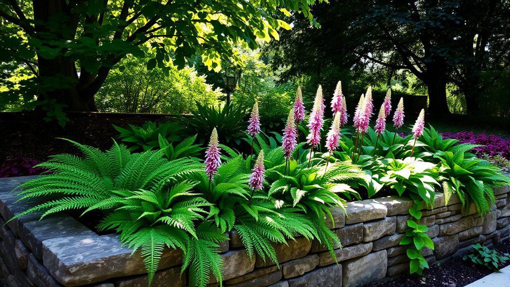 shade garden beauty enhancement