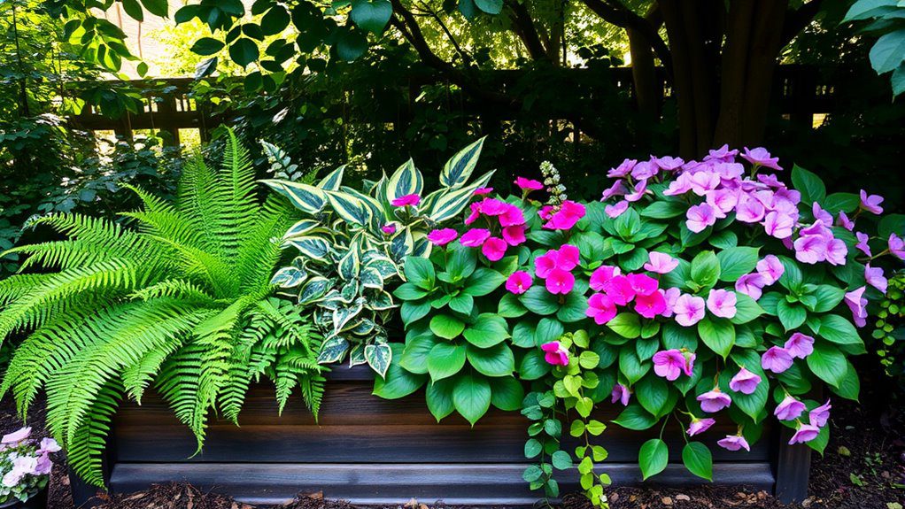 shade loving plant arrangements