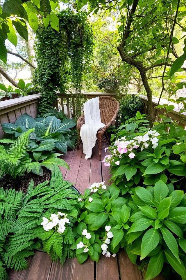 shade loving plants enhance tranquility