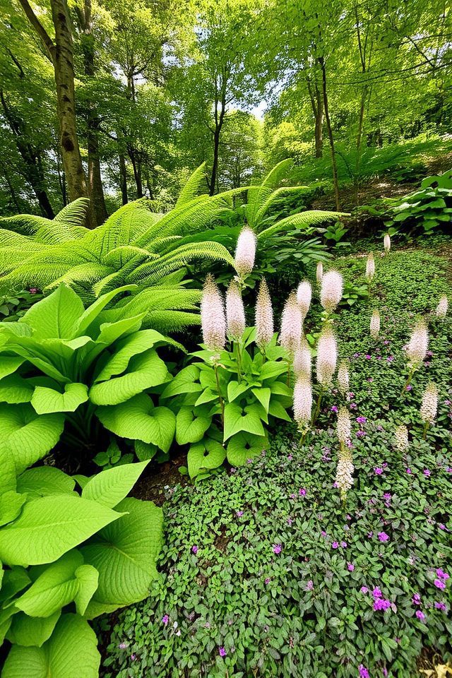 shade loving plants for slopes