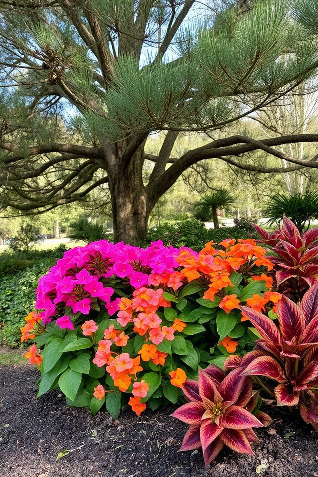 shade loving vibrant annuals
