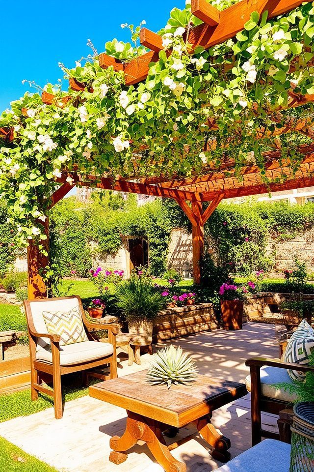 shade structures enhance gardens