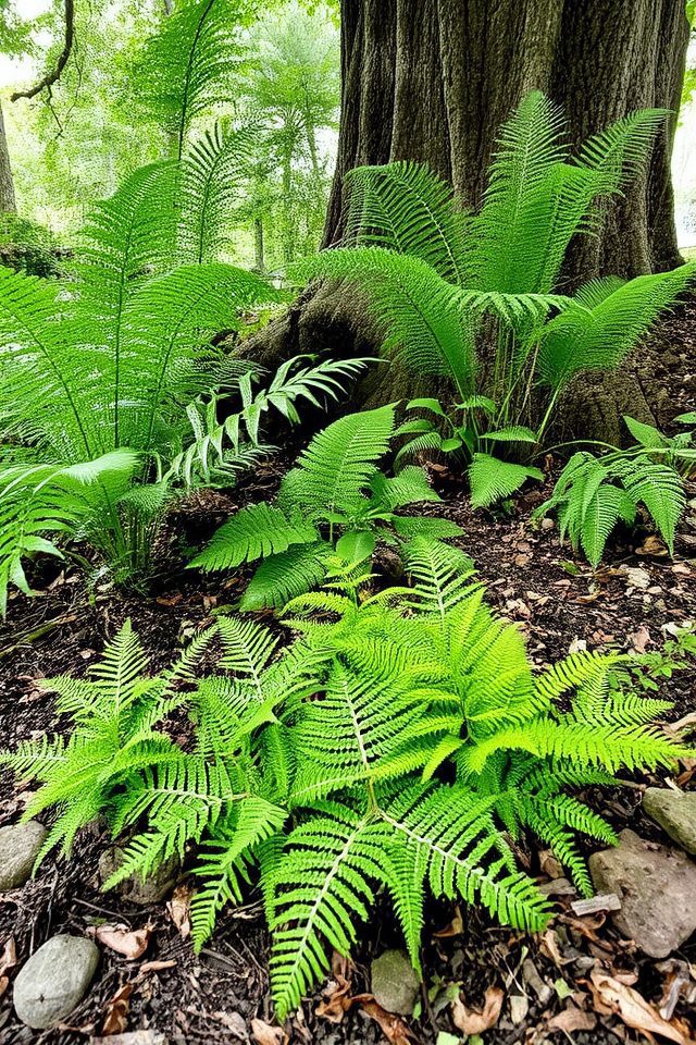 shade tolerant lush ferns