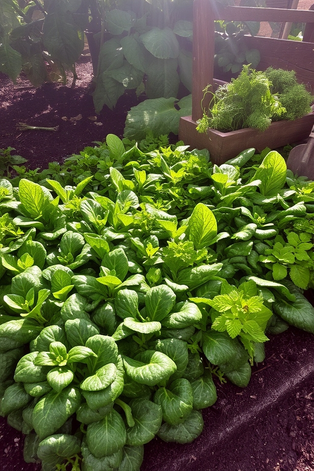 shaded garden edible plants