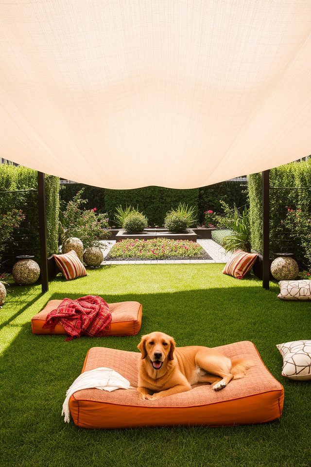 shaded outdoor retreat for pets