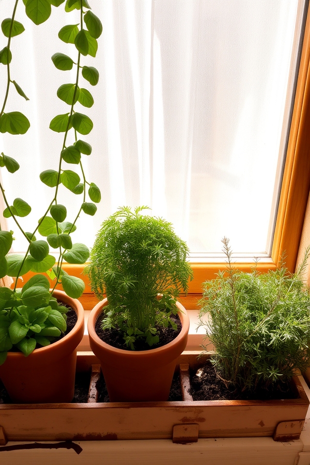 shallow sunlight herb growth