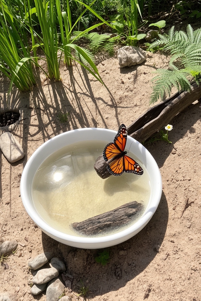 shallow water with pebbles