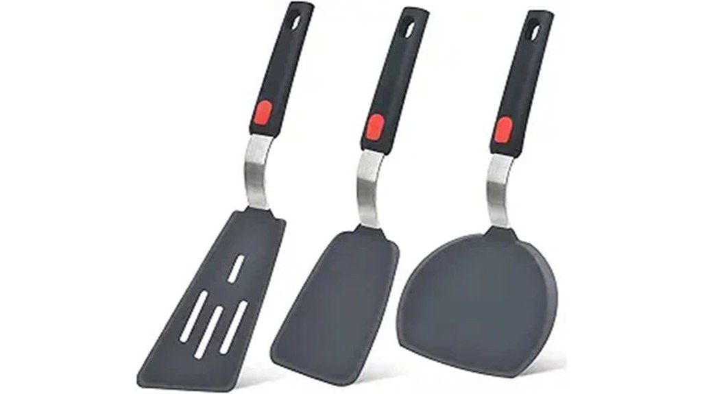 silicone spatula turner set