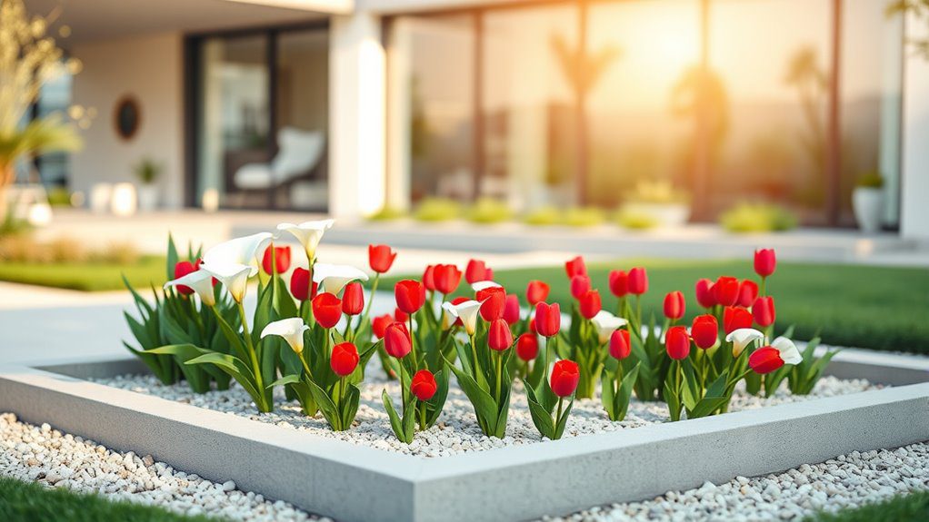 sleek simple floral elegance