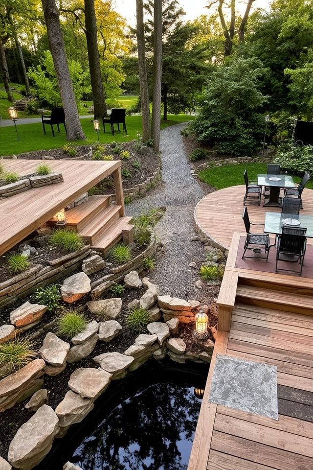 slope adapted terraced living