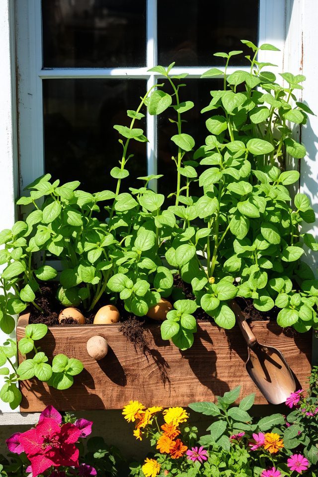 small scale potato gardening