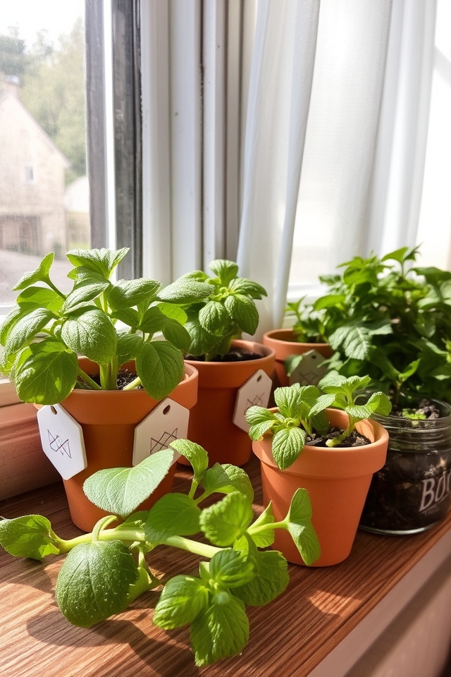 small space herb garden