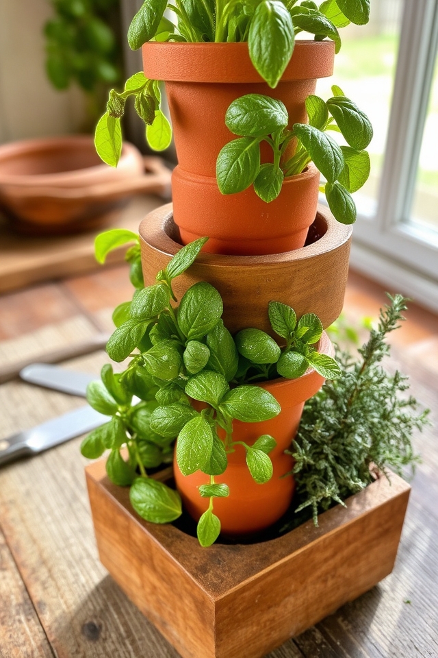 small space herb gardens